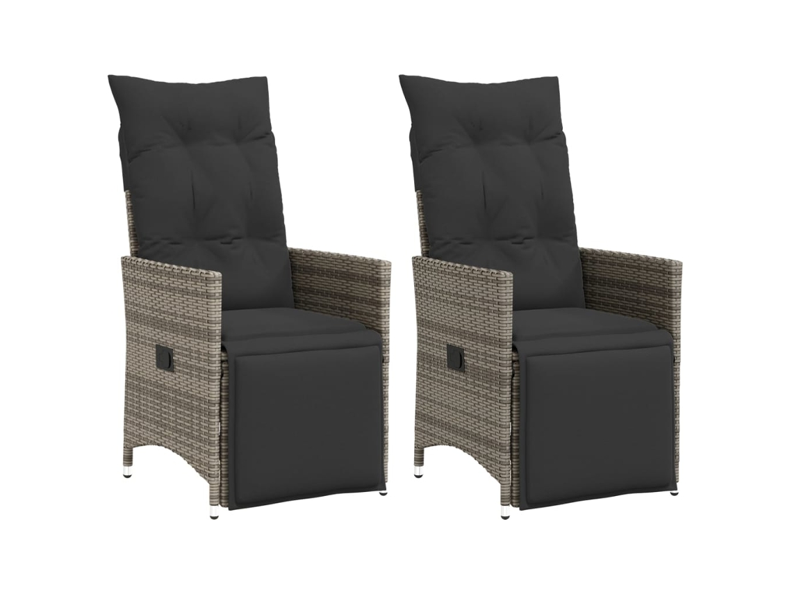Reclining Garden Chair, Reclining Garden Chairs Vidaxl Cinzeto Rattan / Vime (n/a)