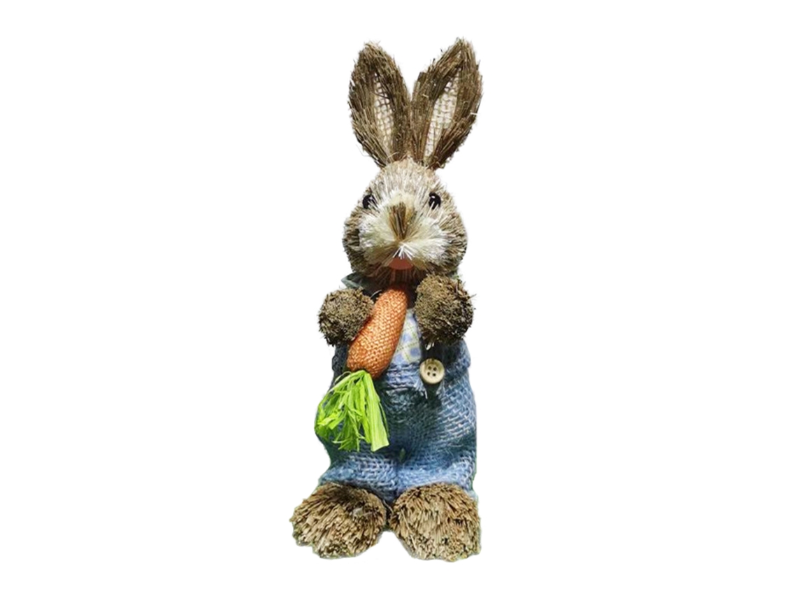 Coelho de decoração de Páscoa de 25cm para casa, modelo pequeno para presentes LAXISCREED