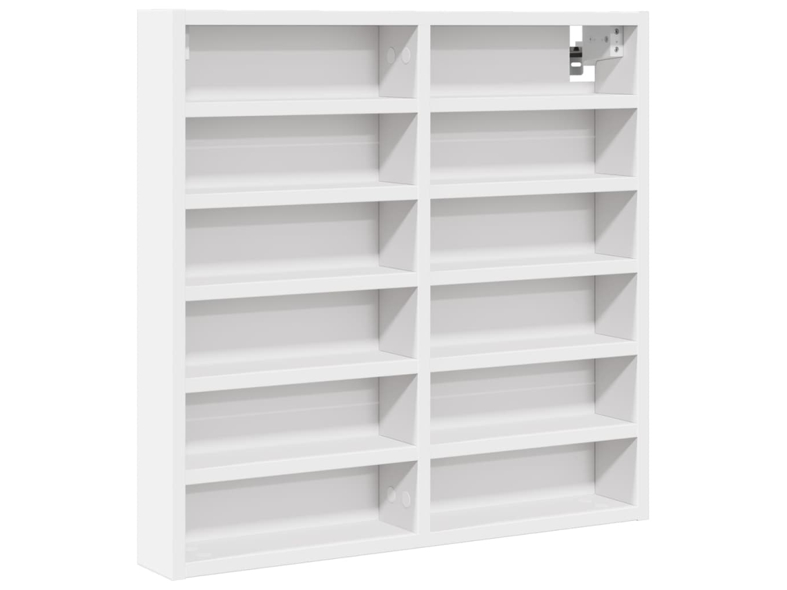 Armário vitrine VIDAXL Branco Madeira processada (60x8,5x58 cm)