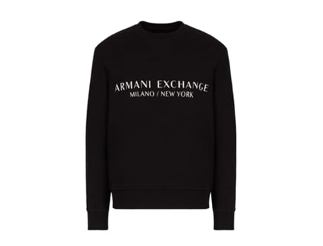 Sweatshirt ARMANI EXCHANGE Algodão Homem (M - Preto)