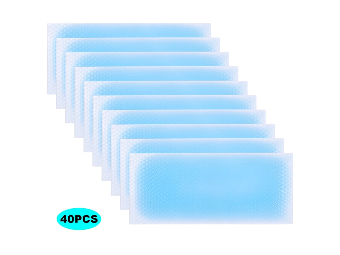 Primerox 40pcs Patch Resfriamento Febre Testa Bebê Adulto Uso Seguro Alivio Dor 6h Gel Ce