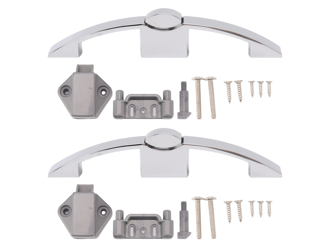 Armário de data com botão Primerox para RV/Barco sem chave 128mm cromado