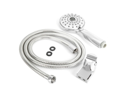 Chuveiro Mão Electroplacado Com Mangueira E Suporte