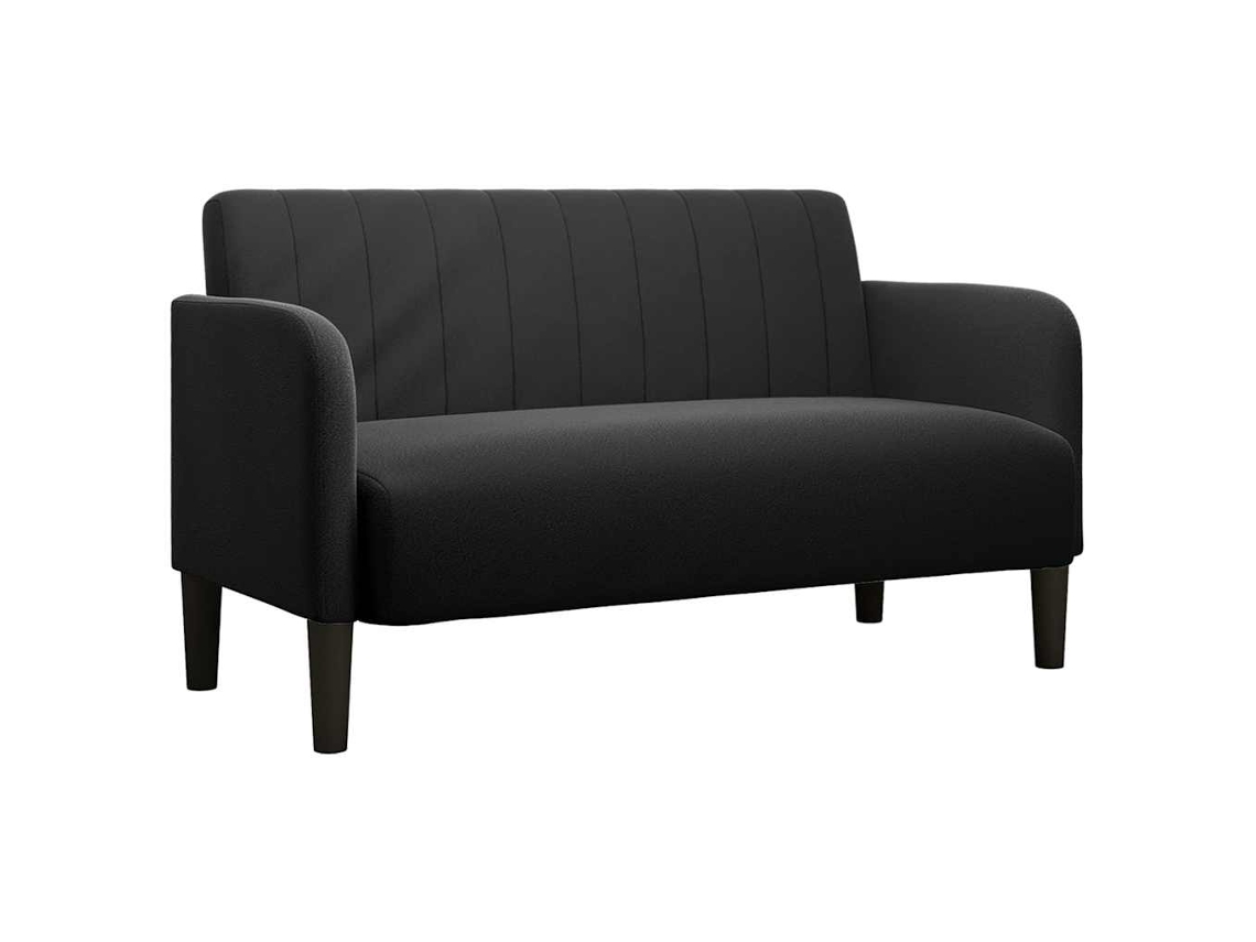 Vidaxl Sofá-luvas 109 Cm Veludo Preto