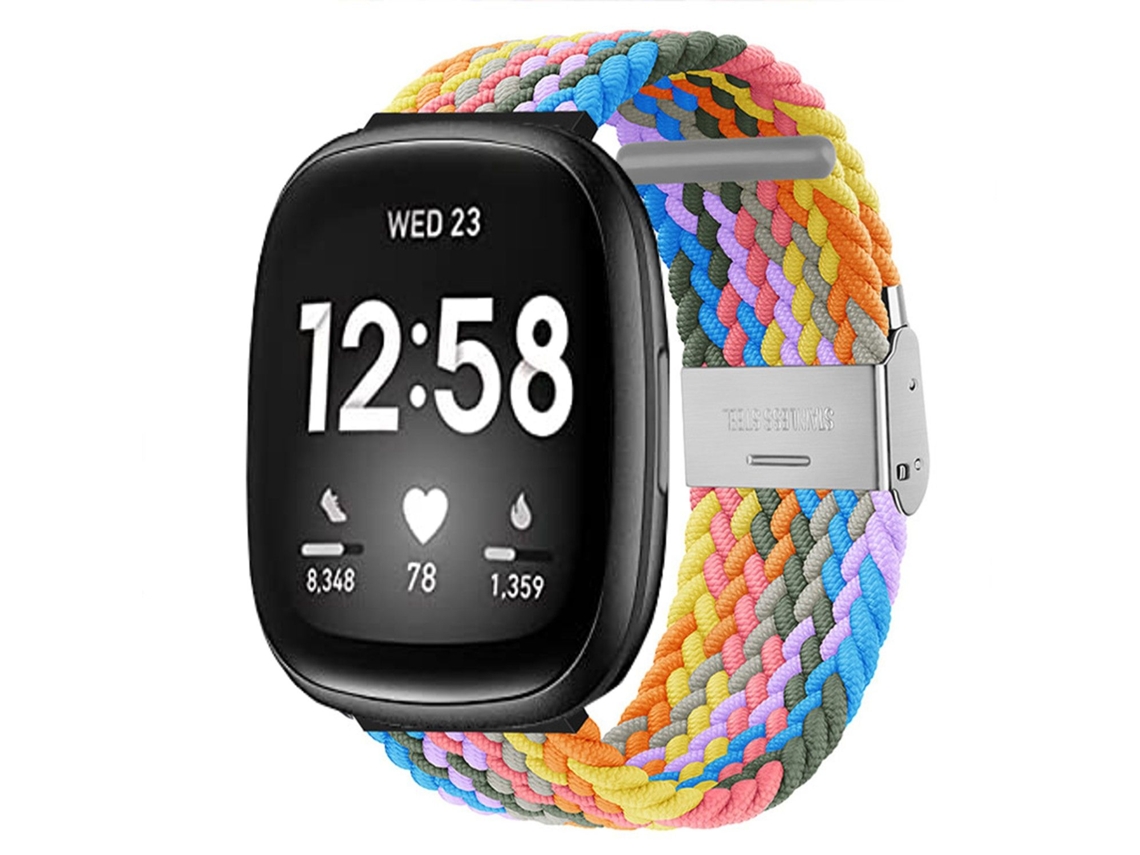Bracelete Solo loop para Fitbit by Google Versa 3 Colorful