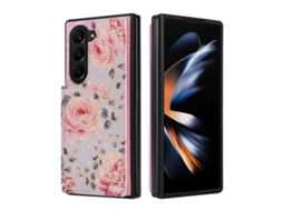Capa De Celular Antirroubo Rfid Com Fivela Dupla Impressa Para Samsung Galaxy Z Fold5