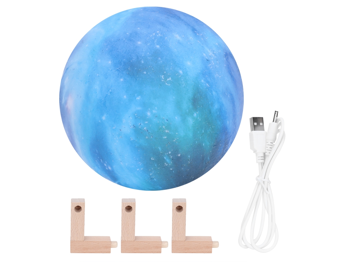 2026 lâmpada Lunar Usb 3d 3 Cores Led Luz Noturna de Mesa Presente Aniversário Crianças Melhoria Lar