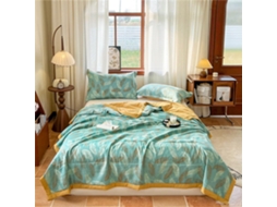 Colcha Acolchoada Fansu Capa de Cama Manta para Ar Condicionado Edredom Microfibra Conjunto Sofá Cobertor Toda