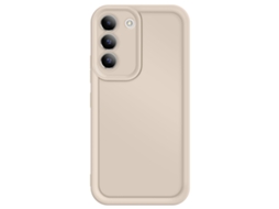Avizar Capa Para Samsung S22 Silicone Toque Suave Cantos Reforçados Bege