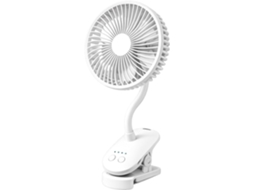 Ventilador De Mesa Silencioso Recarregável Com 5 Velocidades Em