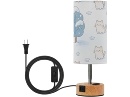 Luminária De Mesa Yuiboo Com 3 Níveis Intensidade, Cúpula De Tecido E Lâmpada Led Inclusa Para Sala Jantar