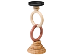 Candelabro Waterford Madeira De Pinho 29 Cm Multicolor