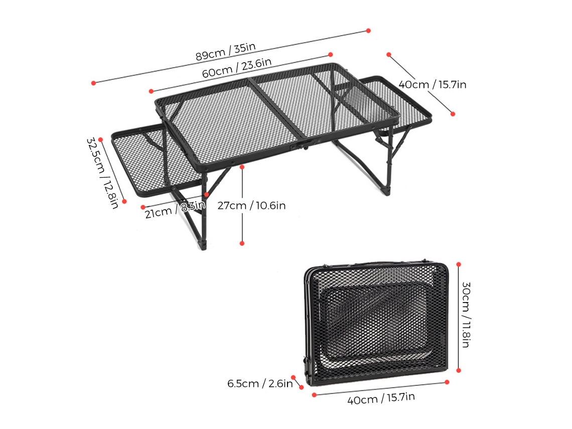 Mesa de Acampamento Plegable Lixada para Picnic
