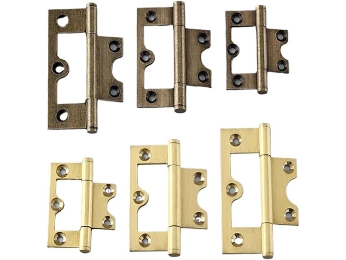 Zhguiming 4 Dobradiças De Porta Em Latão Antigo Bronze Para Móveis,