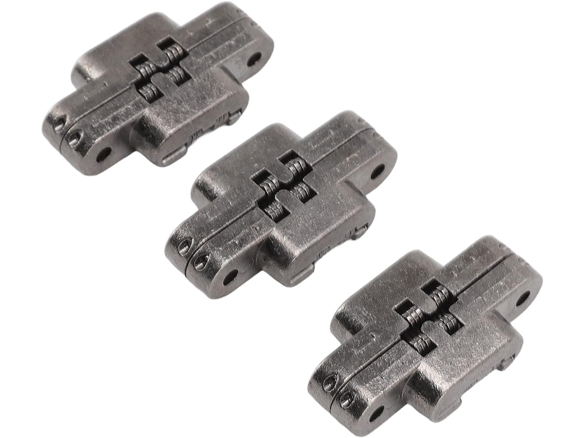 Ftvogue Conjunto De 3 Dobradiças 43mm Com Trava Para Porta, 180-graus, Em Liga De Zinco, Para Armários E Caixas De Joias