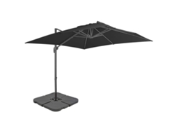 Vidaxl Guarda-sol De Jardim Com Base Portátil Antracite