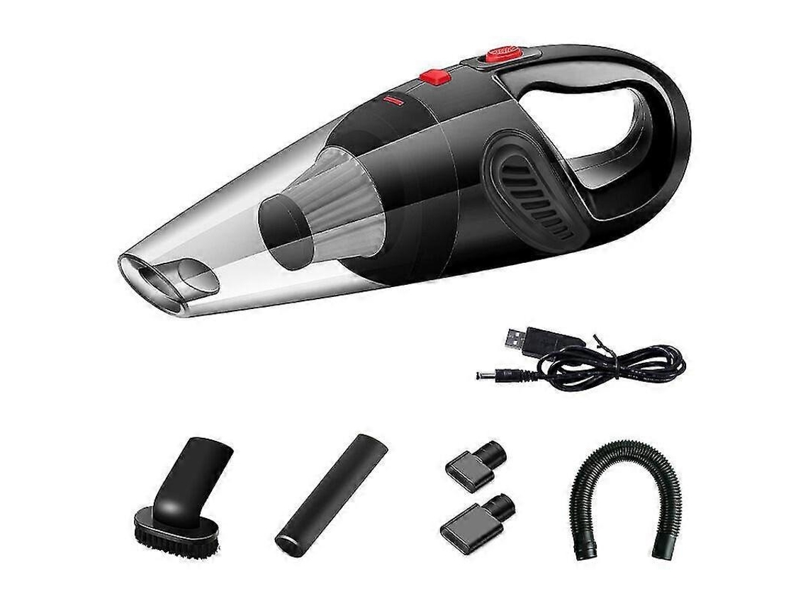 Lurelia Aspirador Portátil Para Carro, 8500 Pa, 4000 Pa, 120 W, 1800 Mah, Usb, Luz Led, Vermelho