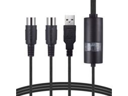 Lurelia Cabo USB MIDI USB-C USB-A, Interface para Teclados, Pianos e Sintetizadores, PC e Computador