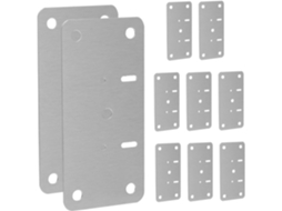 Conjunto De 10 Placas Reparo Para Dobradiças Armários Em Aço