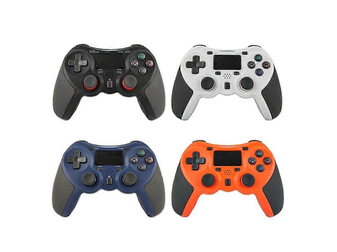 Controle Sem Fio Borracha Bluetooth Para Ps4 Hengjian (branco)