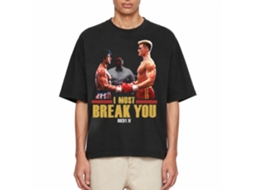 Rockinstone Rocky Movie Must Break Black Adult T-shirt Size:xxxl
