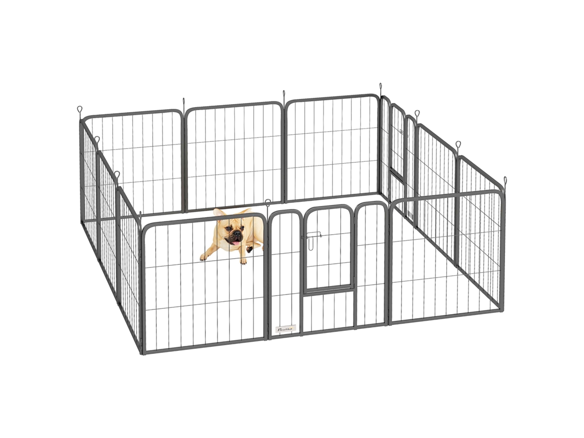 Cercadinho para cães e terrário com 12 painéis e 2 portas S/MARCA