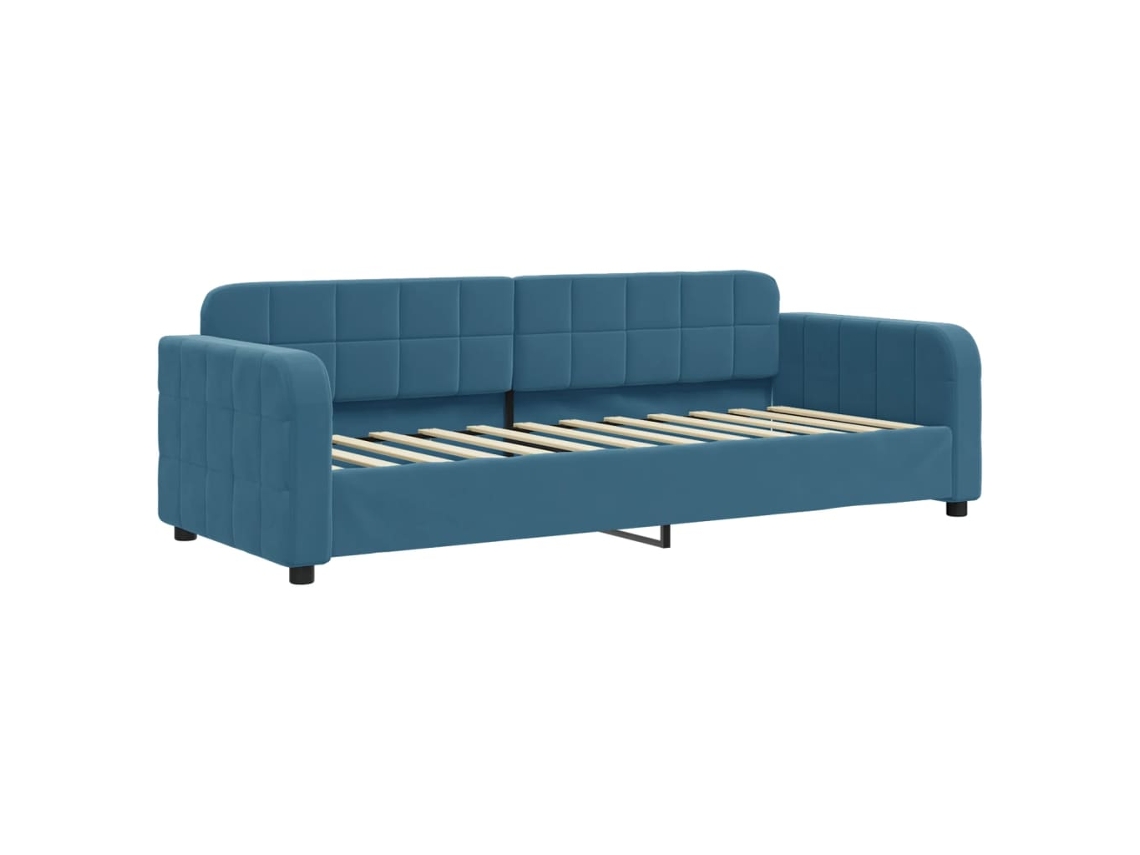 Sofá-cama VIDAXL Azul Veludo (80x200 cm)