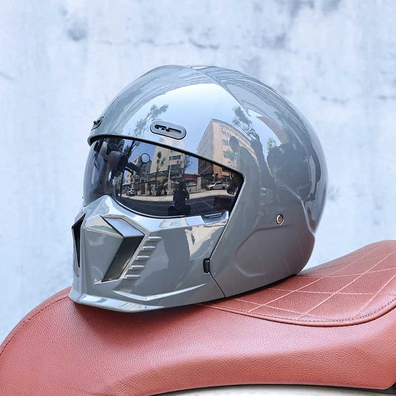 (m) Capacete Combinado 2 Em 1 Unissex, Material Abs, Certificado Dot