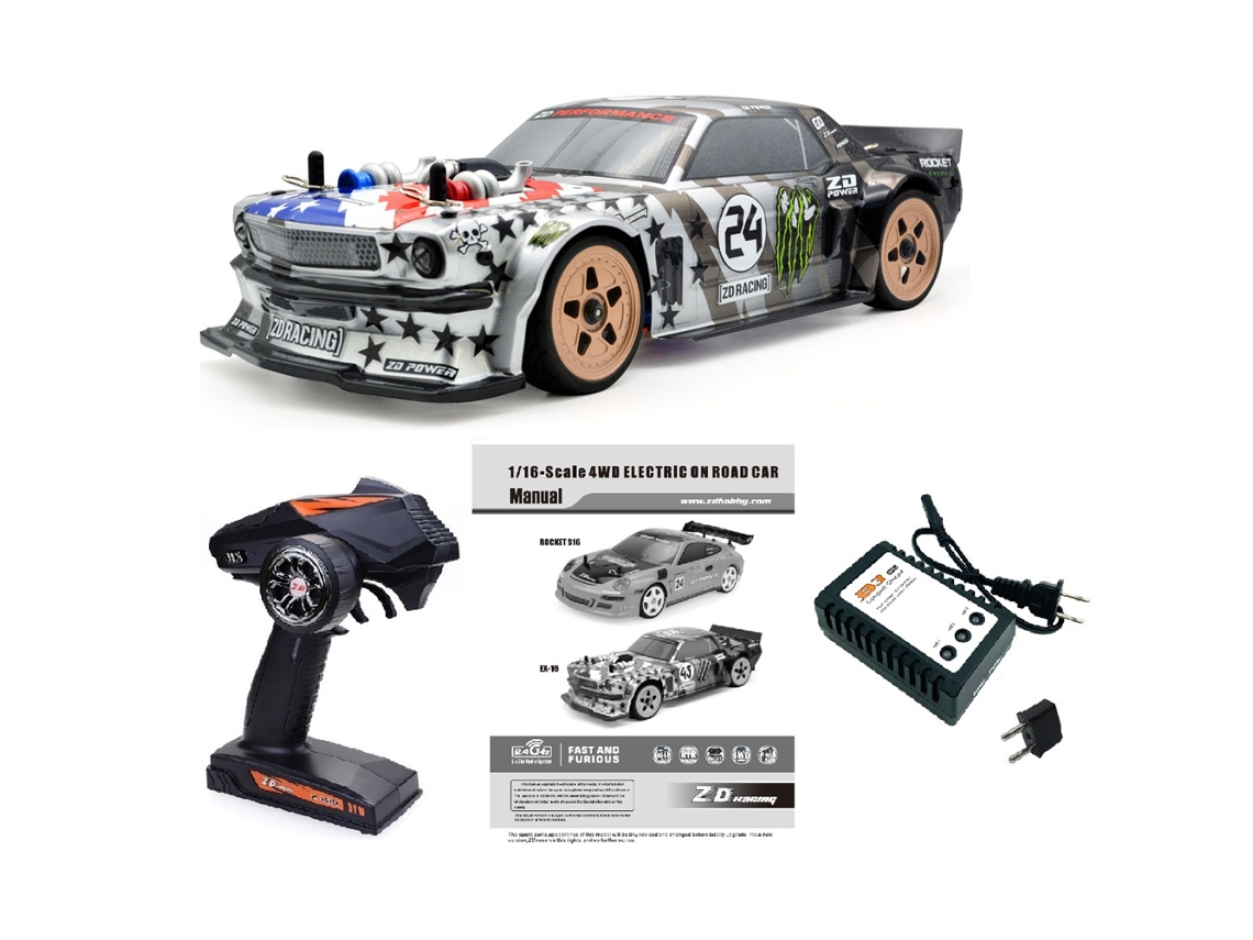 Ex16 02zd Racing Ex16 01/02 Rtr 1/16 2.4g 4wd Carro Rc de Turismo Rápido Sem Escova Modelos de Drift para Estrada MDUG