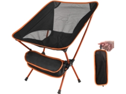 Cadeira de Camping AQUAFORGE dobrável ultraleve laranja