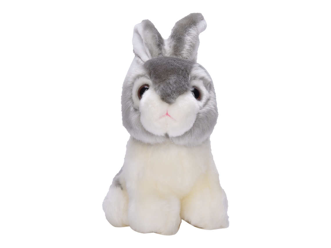 Brinquedo De Pelúcia Coelho Macio Para Crianças Presente Decoração Cinza 28cm 0.25kg