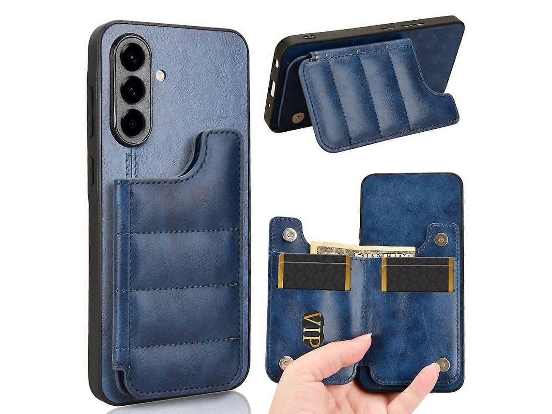 Capa De Celular Com Estampa De Vaca E Cartão De Costura Para Samsung Galaxy A56 5g
