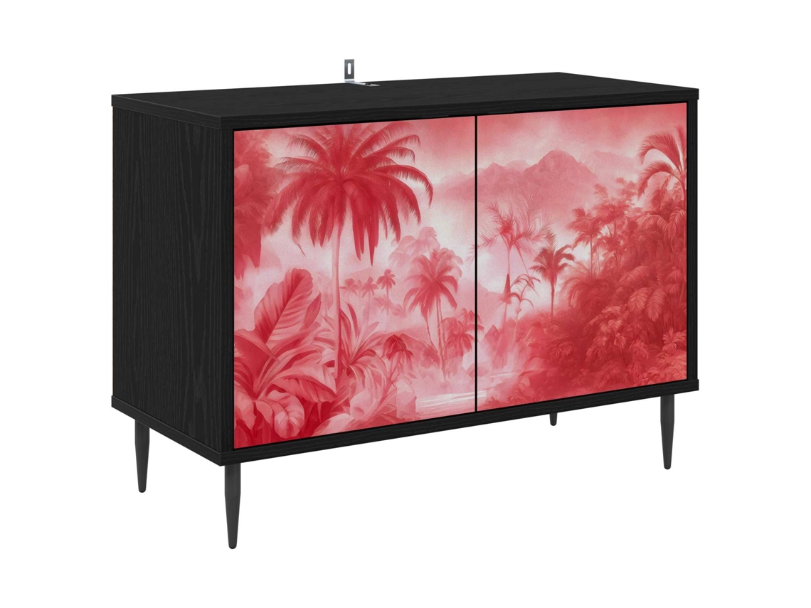 Vidaxl Gabinete Para Tv Aachen 69 X 33 X 50,5 Cm Carvalho Preto
