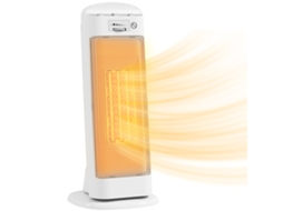 Aquecedor Elétrico De Baixo Consumo 2000w Ptc Com 4 Modos Termóstato Regulável Oscilação De 55° 20x20x49 Cm Branco