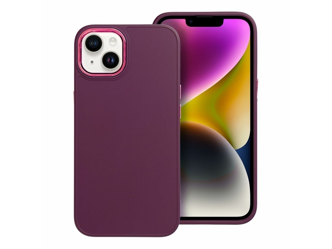 Capa Moldura Concha Roxa para iPhone 13 GENERIC Roxo