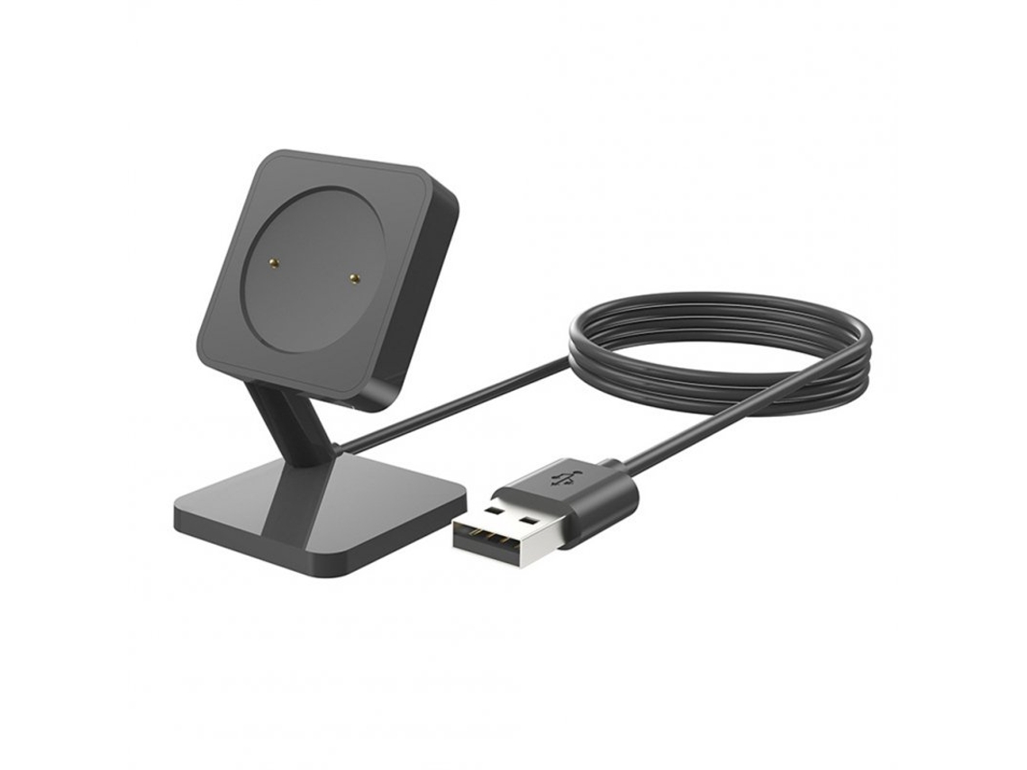 Carregador de Smartwatch Base de Carregamento Doca Adaptador de Energia Compatível para Xiaomi S1 Acitve/Color/Color2 Preto