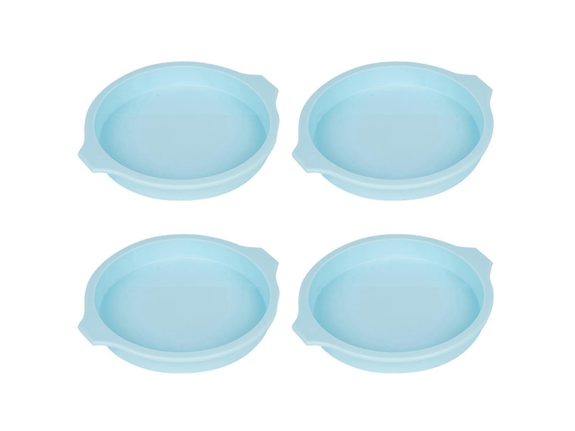 Conjunto De 4 Formas Funcionais De Silicone Para Bolos, Assando Cheesecakes E Bolos Coloridos Com Segurança No Forno