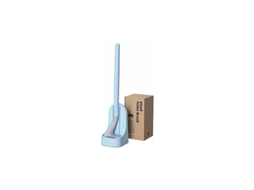 Escova Sanitária de Golfe com Cabo Longo com Suporte, Sem Cantos Mortos, Montada na Parede, em Silicone Antiderrapante, Azul AQUAFORGE