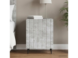 Vidaxl Armário De Cabeceira Cinzento Cimento 43 X 34,5 X 52 Cm
