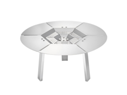 Defletor de calor para fogão Vevor com 508 x 254 mm de diâmetro em aço inoxidável prateado