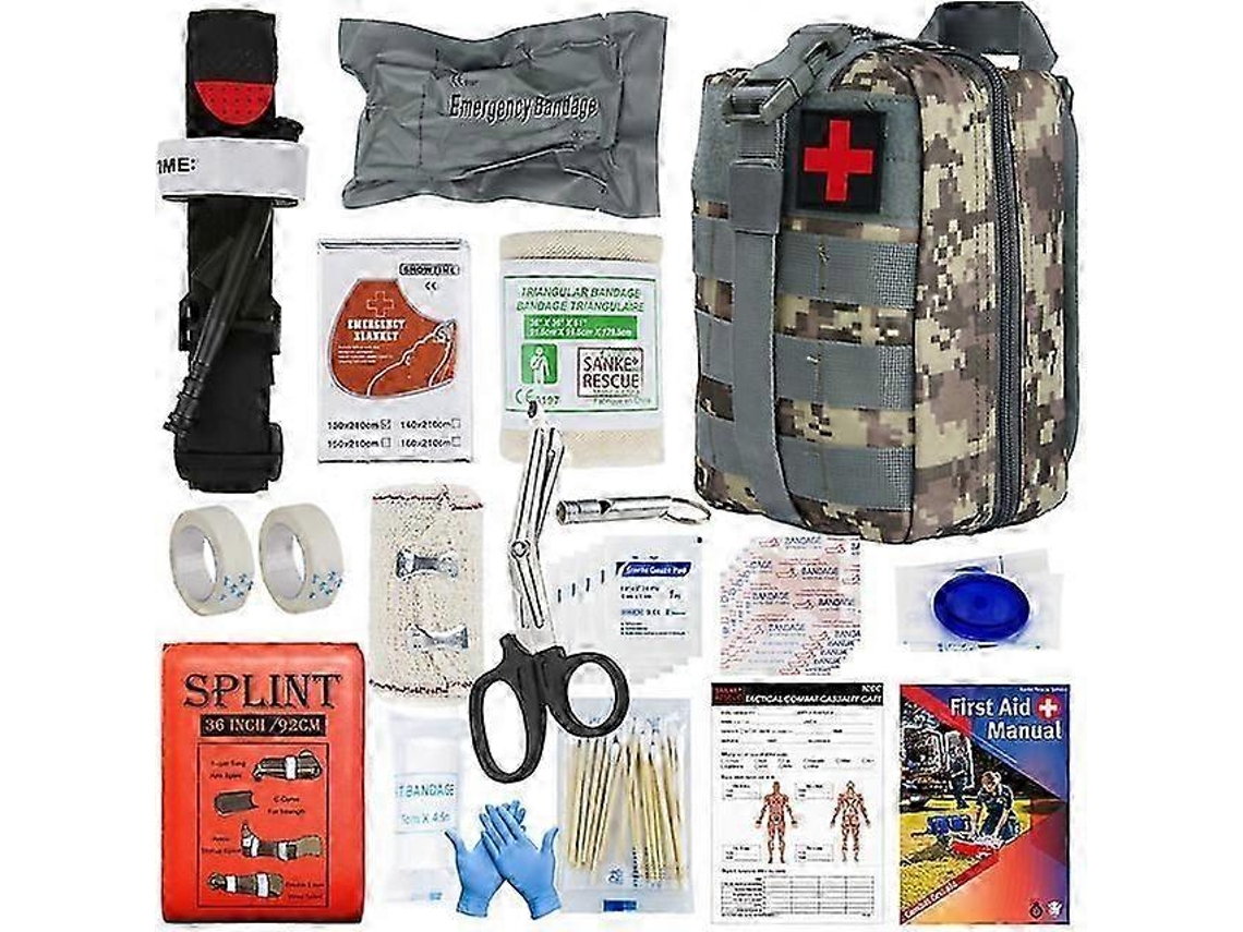 Equipamento De Sobrevivência Ao Ar Livre Bolsa Kit De Primeiros Socorros De Emergência Médica Torniquete Tático Militar Israel Bandagem Camping Edc