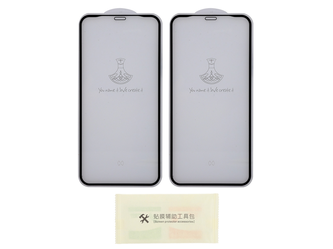 2 Protectores Vidrio Templado para iPhone 11/11 Pro/11 Pro Max, Borde Suave, Protección Completa S/MARCA