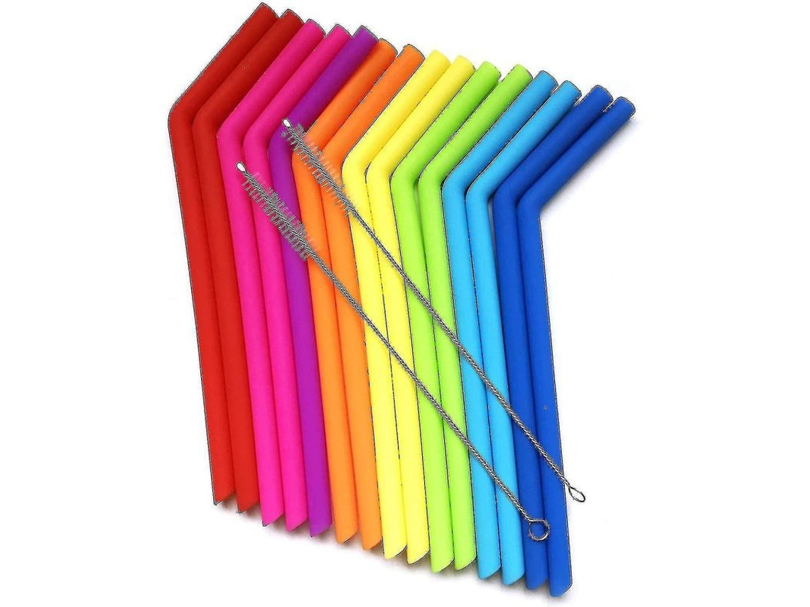 Pipetas De Silicone Bpa Free 15 Unidades Com 2 Escovas De Limpeza Seguras Para Crianças E Laváveis Em Lava-louças