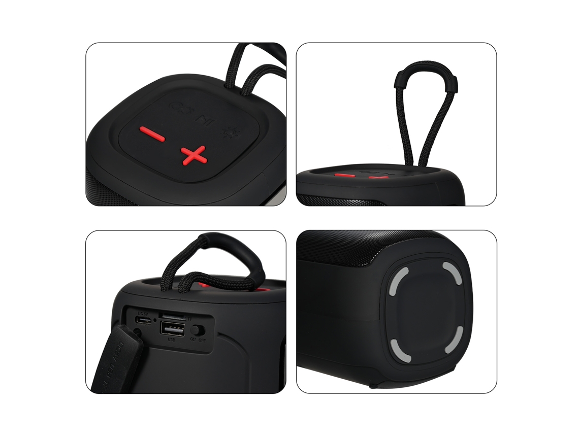 Caixa de Som Bluetooth LAXISCREED Impermeável Rgb