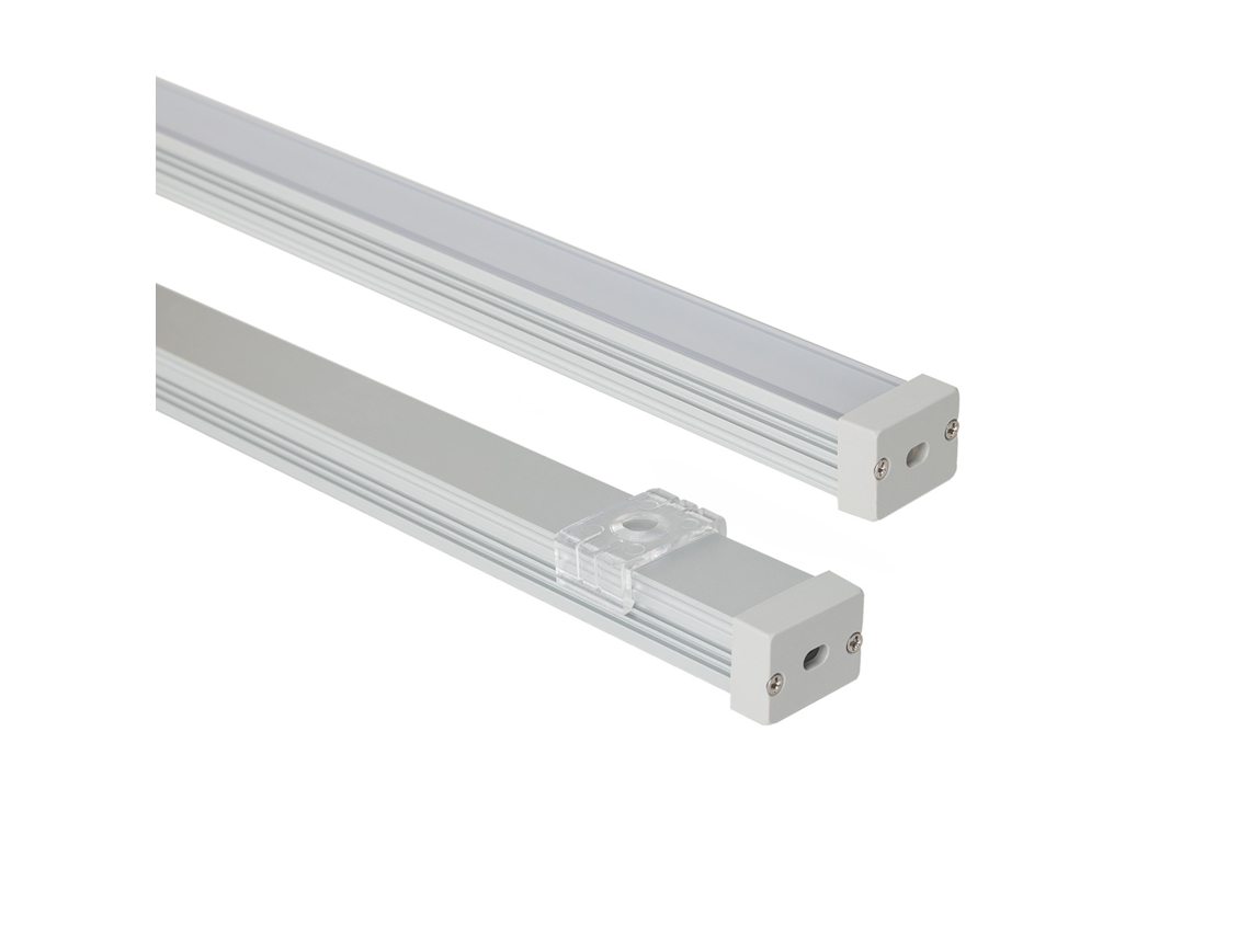 Perfil Alumínio Estanque Ip65 Superfície 2m Para Fita Led Até 10 Mm Alumínio 2 M Semi Transparente Ledkia