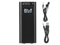 Aetheria gravador de Voz Digital Portátil Mini Q25 8gb com Reprodutor Mp3 e Tela Oled para Reuniões