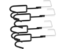 Conjunto De 4 Ganchos Adesivos Para Porta Hemobllo, Duplos Antiderrapa