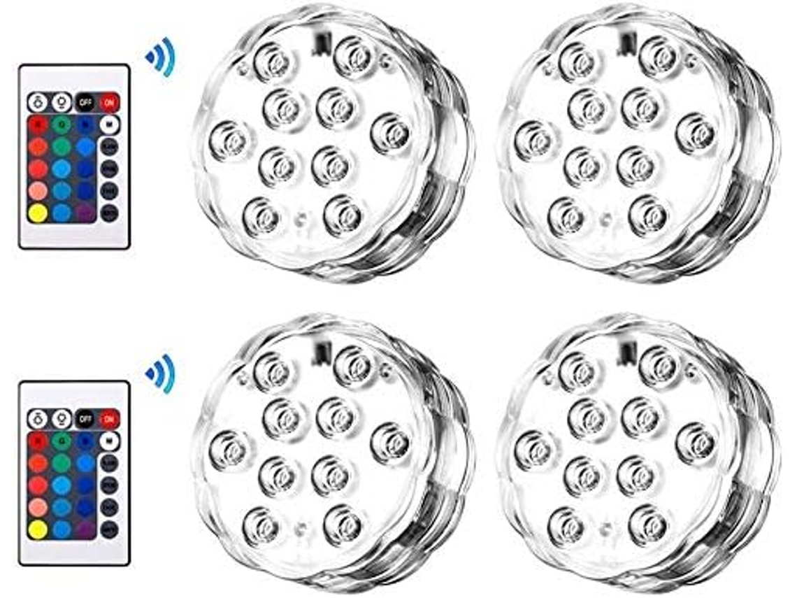 Eecoo Unterwasser Light Led Unterwasserlicht Mit Fernbedienung Ip68 Wasserdicht Rgb Farbwechsel Led Light Poolbeleuchtung Für Schwimmbad,