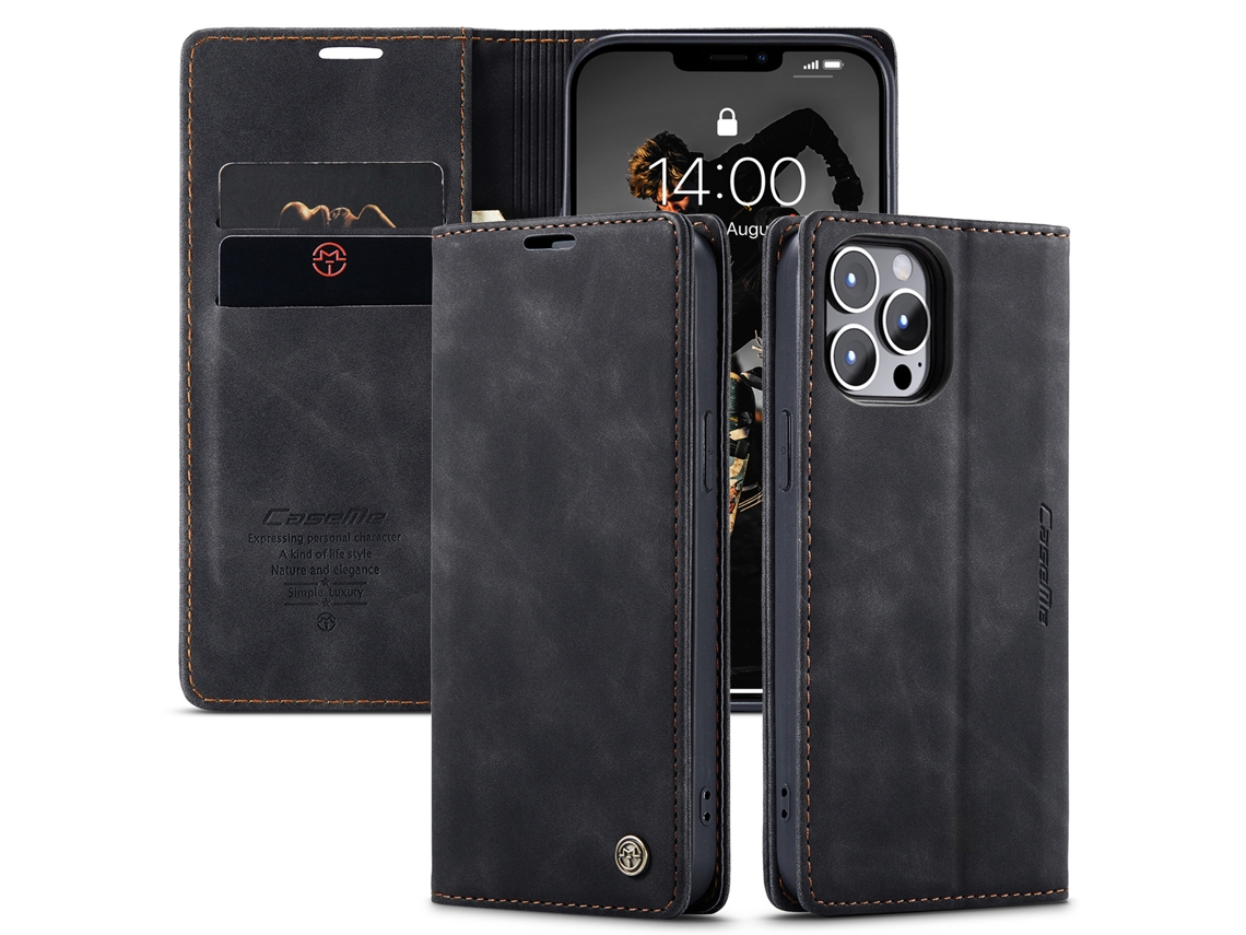 Capa De Celular Com Suporte Magnético E Resistente A Quedas.preto - Iphone 15 Plus (6,7)