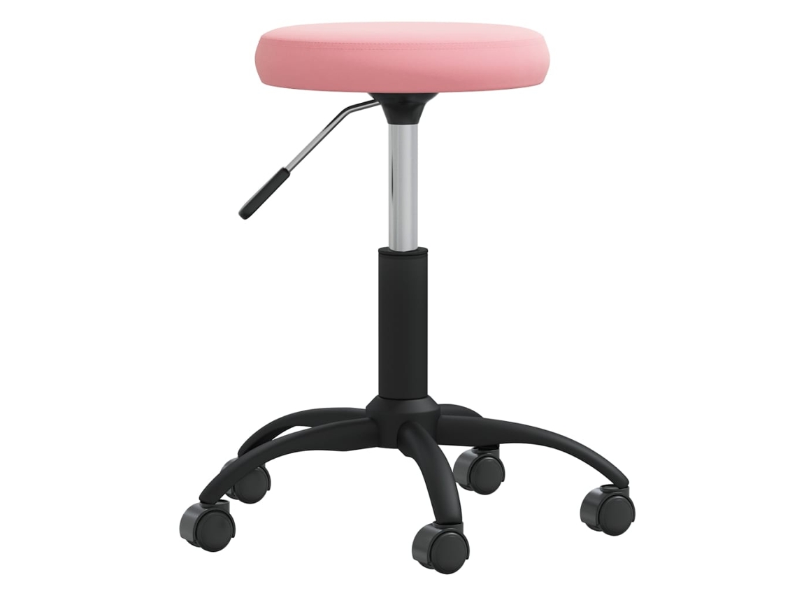 Vidaxl Cadeira De Jantar Veludo Rosa